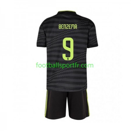Tenue Real Madrid Benzema 9 Enfant Troisieme 2022-2023 Maillot de Foot